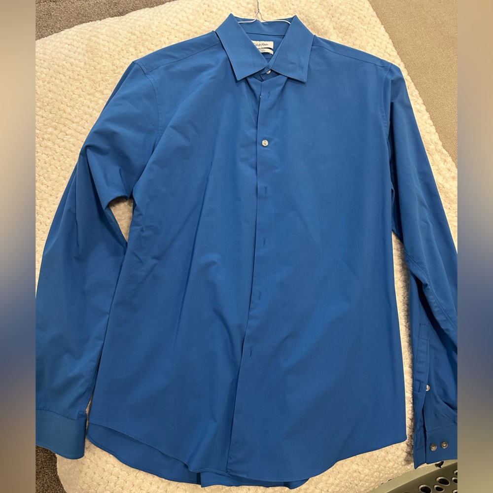 Calvin Klein Azure Button-Up Shirt